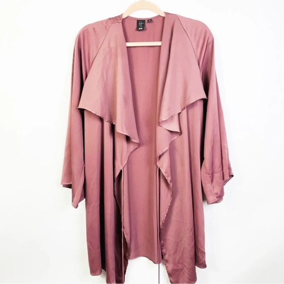 UNIQLO Mauve Waterfall Wrap Cardigan Size Small‎ - Picture 2 of 6